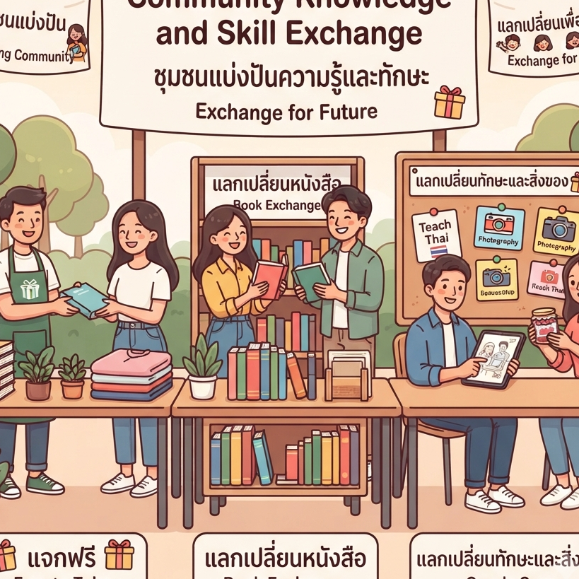 แจกและแลกเปลี่ยน